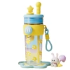 Plastic cup, large-capacity straw water cup for girls, high appearance level for students, new summer outdoor portable high-temperature resistant water cup Item Picture